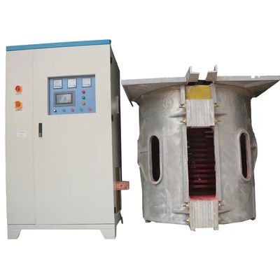 İyi fiyat 500KG Orta Frekanslı İndüksiyonlu Eritme Fırını 10KHZ İndüksiyonlu Metal Eritme Fırını çevrimiçi