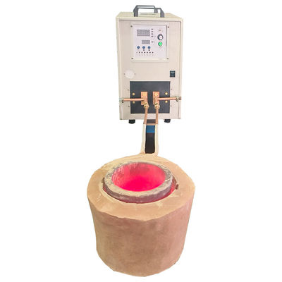 Yüksek verimli IGBT İndüksiyon Erime Makinesi 30KG Fırın MF-60KW ile