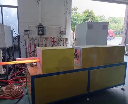 600KW endüstriyel metal işleme için su soğutma sistemi ve hızlı ısıtma hızı ile indüksiyon dövme ekipmanları